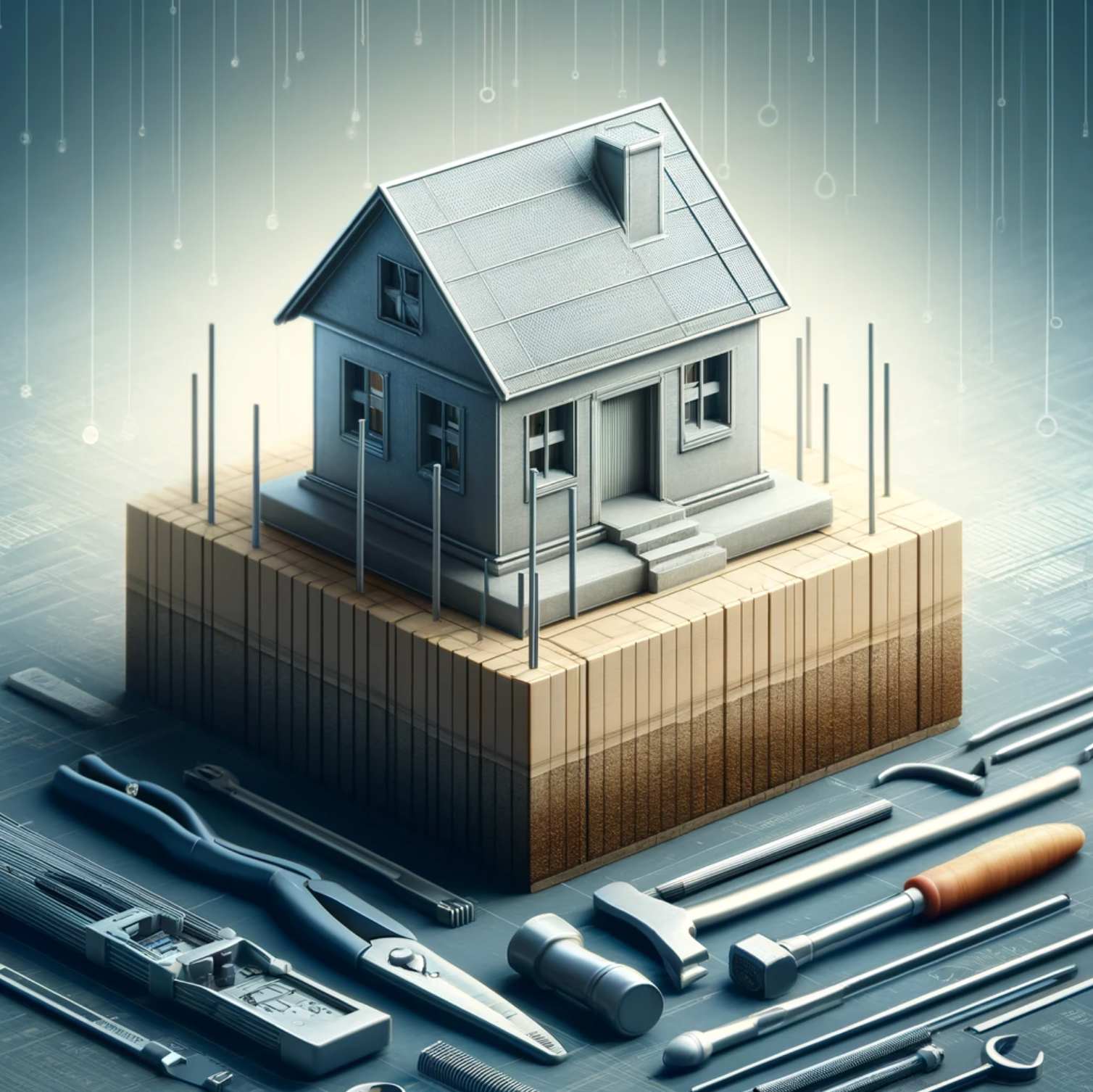 imagen de una casa en construccion