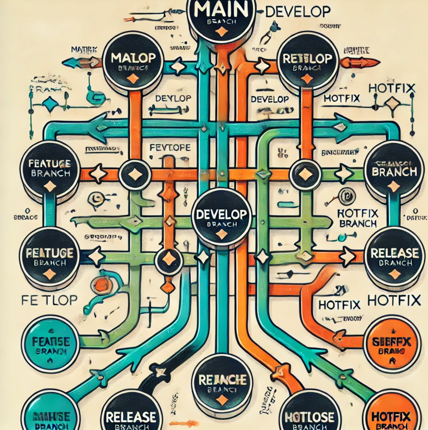 imagen gitflow
